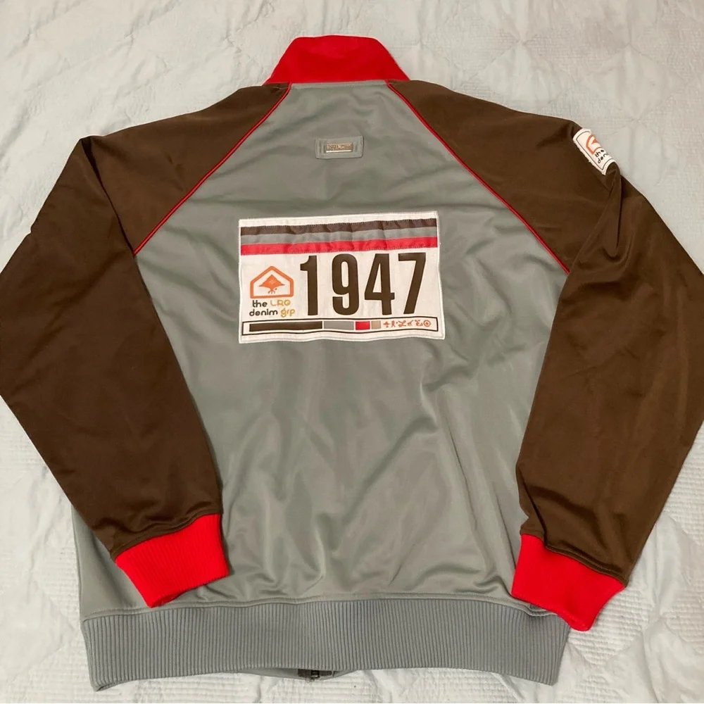 Lifted Research Group 1947 Life Colors Vintage Track Jacket Large LRG Rare